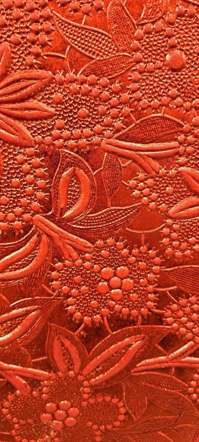 A4 Embossed Bloom Papers - 150gm - Foiled Red