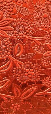 A4 Embossed Bloom Papers - 150gm - Foiled Red