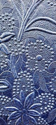 A4 Embossed Bloom Papers - 150gm - Blue