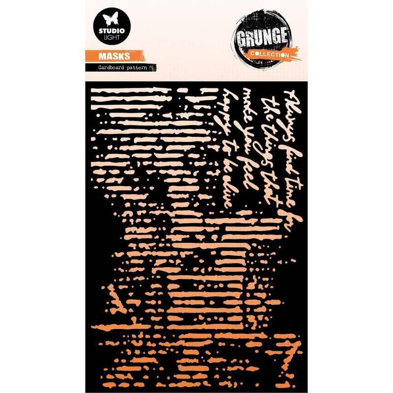 Studio Light - Stencil - Grunge Collection - Cardboard Pattern