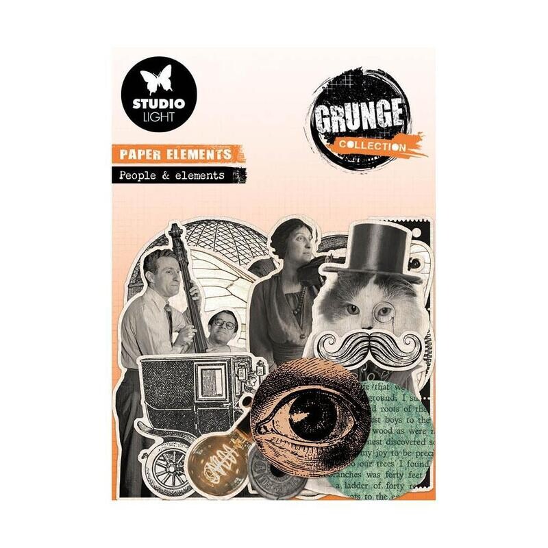 Studio Light - Paper Elements - Grunge Collection - People and Elements