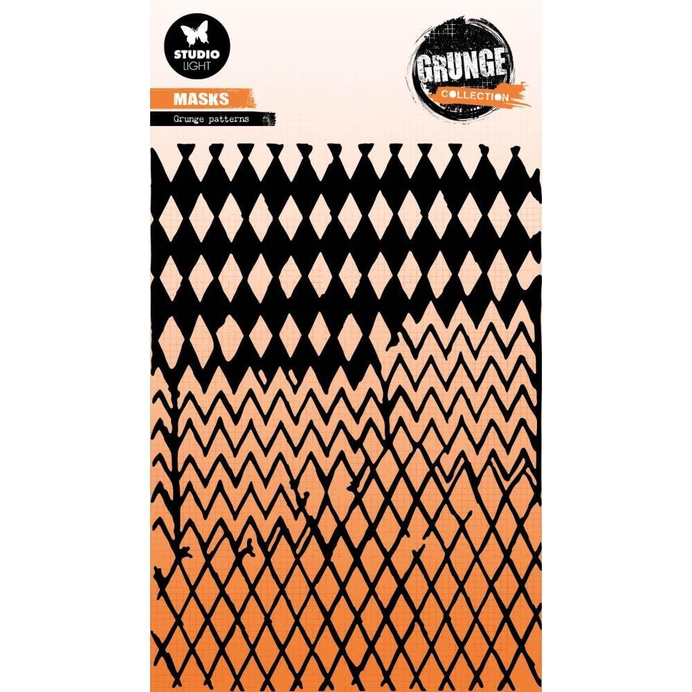 Studio Light - Stencil - Grunge Collection - Grunge Pattern