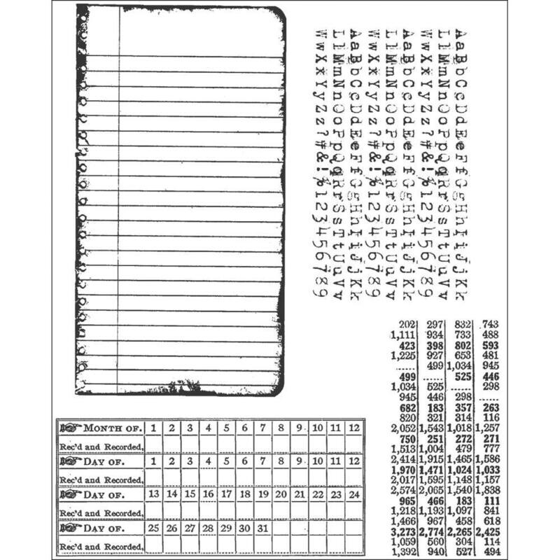 Stampers Anonymous - Tim Holtz - Cling Mount Stamps - School Desk