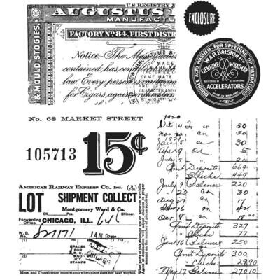 Stampers Anonymous - Tim Holtz - Cling Mount Stamps - Etcetera