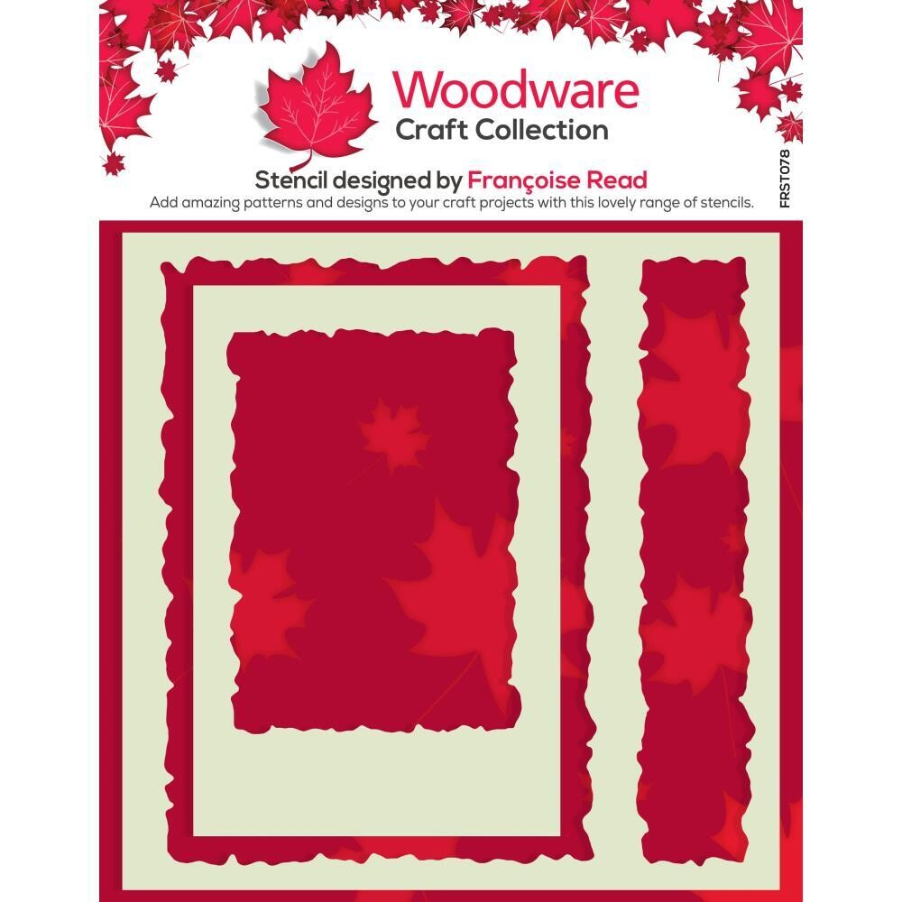 Woodware Craft Collection - 6&quot;x6&quot; Stencil - Torn Aperture