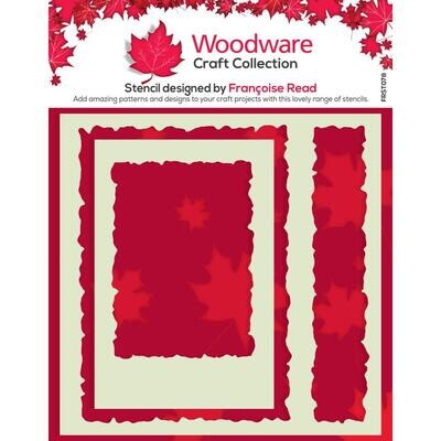 Woodware Craft Collection - 6&quot;x6&quot; Stencil - Torn Aperture