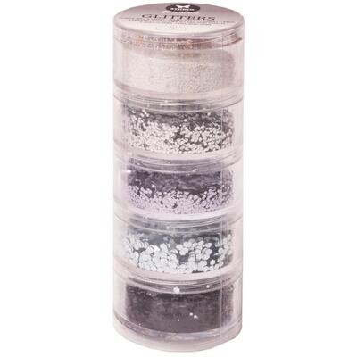 Studio Light - Essentials collection - Glitters - No.3 - Grey/Silver/Black