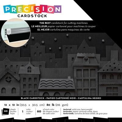 American Crafts - 12"x12" Precision Cardstock - Black