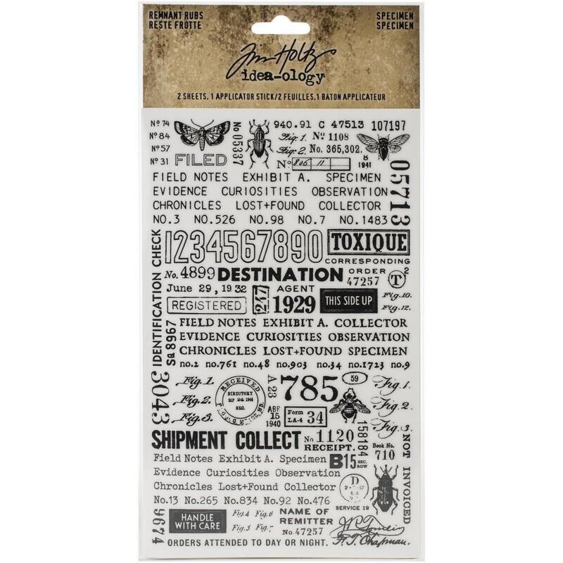 Tim Holtz - Idea-Ology - Remnant Rubs - Specimen