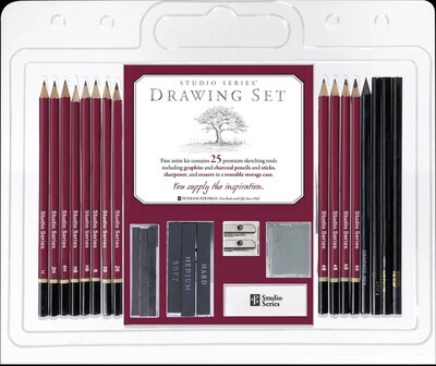 Peter Pauper Press - Sketch &amp; Drawing Pencil Set - 26 Piece