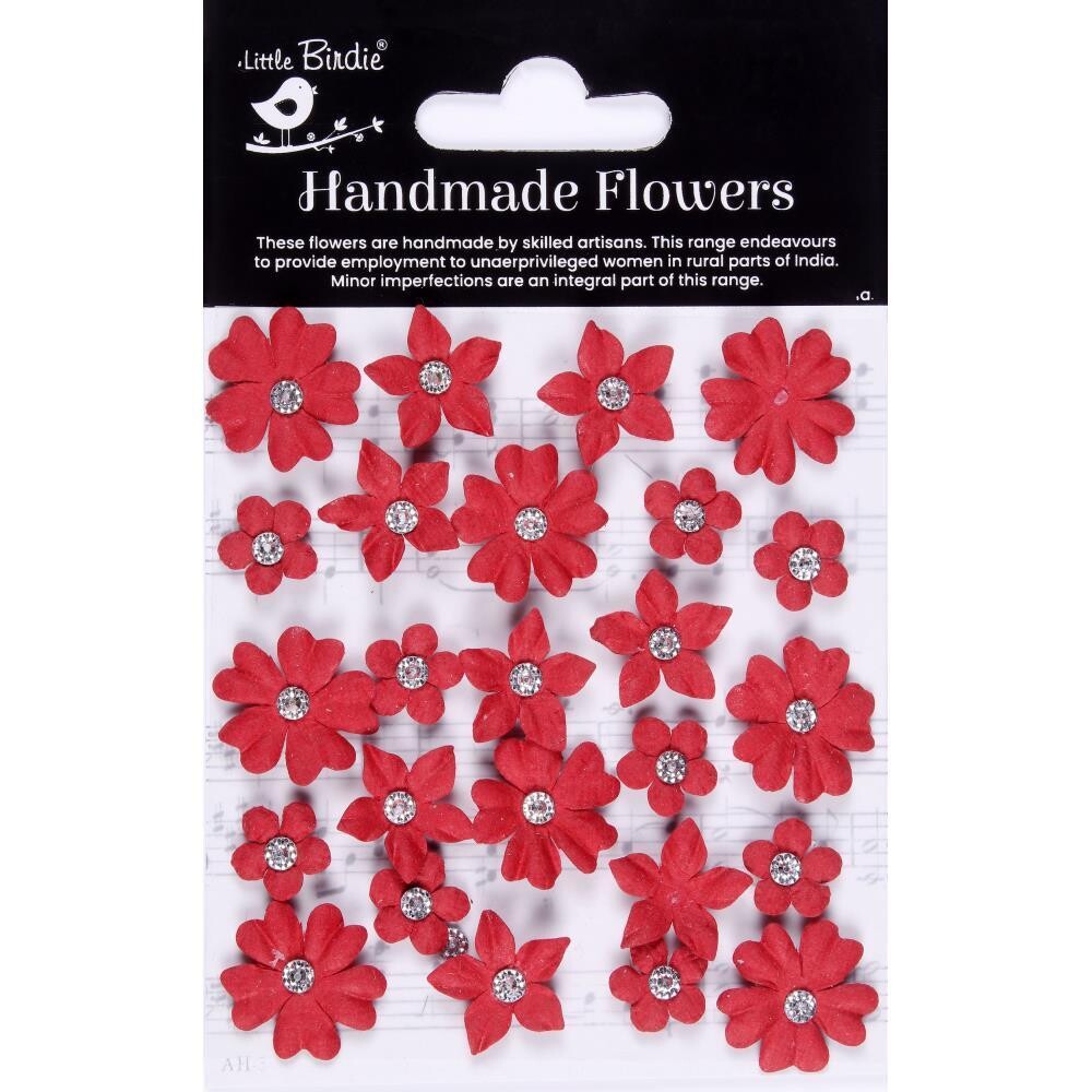 Little Birdie  - Karolina Handmade Paper Flowers - Cardinal Red
