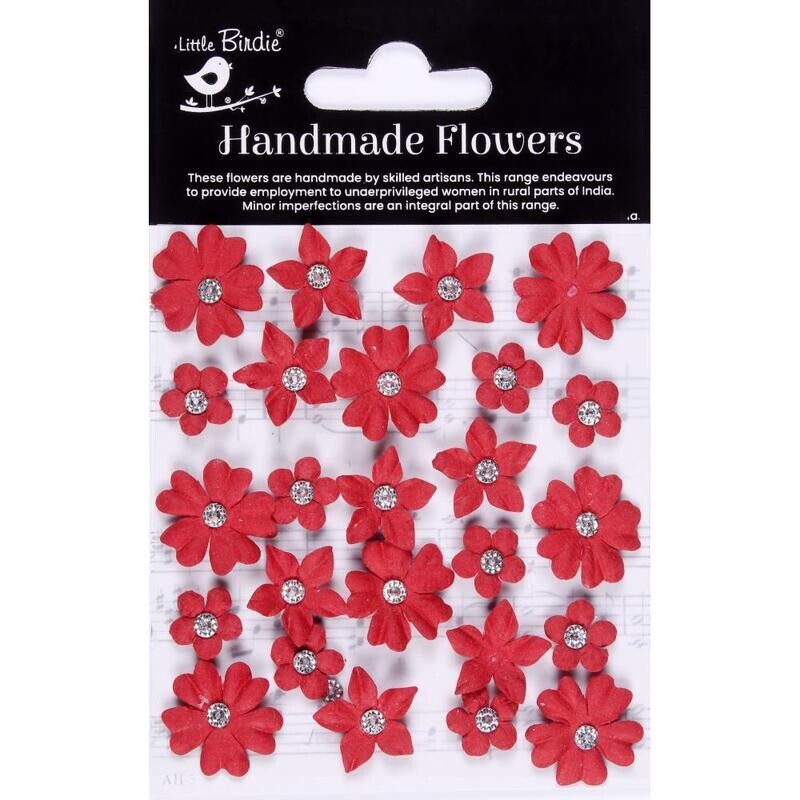 Little Birdie  - Karolina Handmade Paper Flowers - Cardinal Red