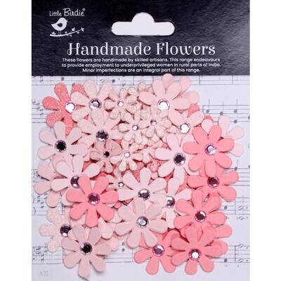 Little Birdie - Sparkle Florettes Paper Flowers - Pink Passion