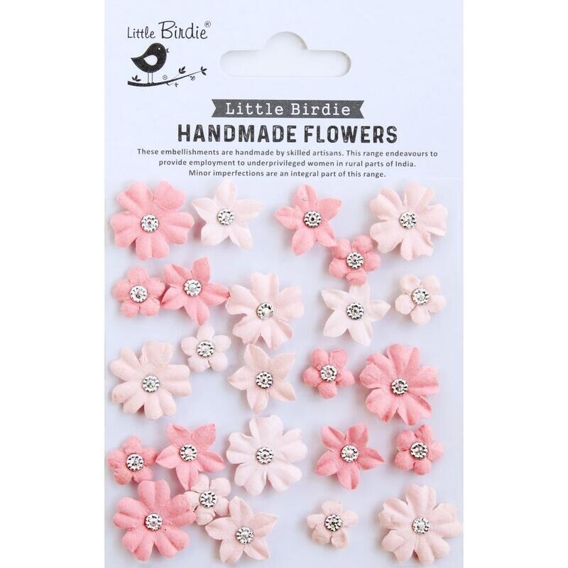 Little Birdie  - Karolina Handmade Paper Flowers - Pink Passion