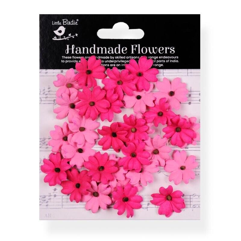 Little Birdie  - Carin Handmade Paper Flowers - Precious Pink