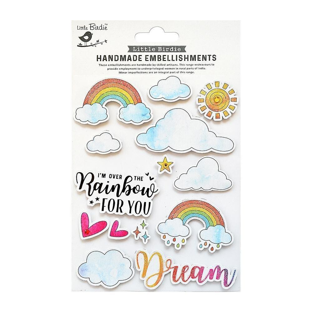 Little Birdie - 3D Embellishments - Rainbow Dream