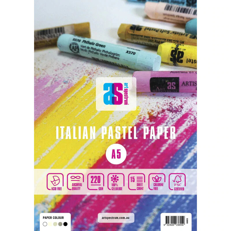 Art Spectrum - A4 Italian Pastel Pads - Assorted Greys