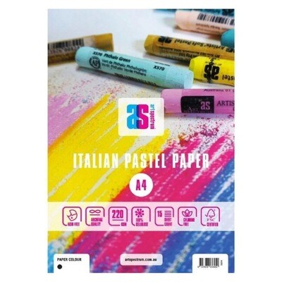 Art Spectrum - A4 Italian Pastel Pads - Black