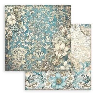 Stamperia - Sir Vagabond in Fantasy World - 12&quot;x12&quot; Double-Sided Paper Sheet - White Flower