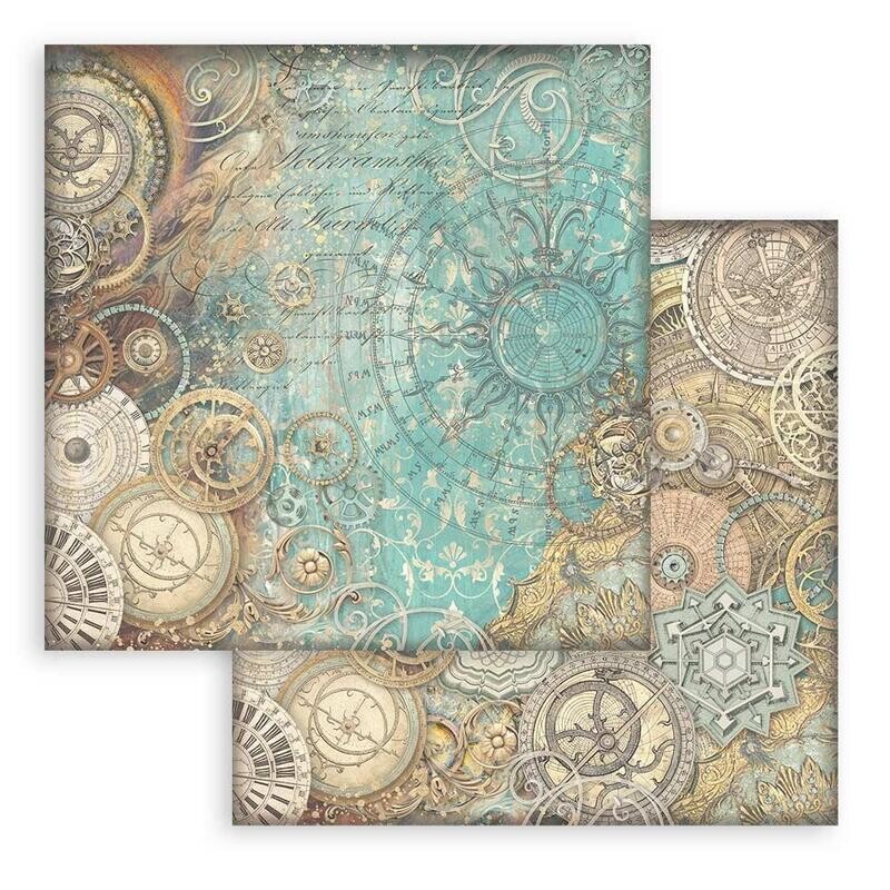 Stamperia - Sir Vagabond in Fantasy World - 12&quot;x12&quot; Double-Sided Paper Sheet - Mechanisms