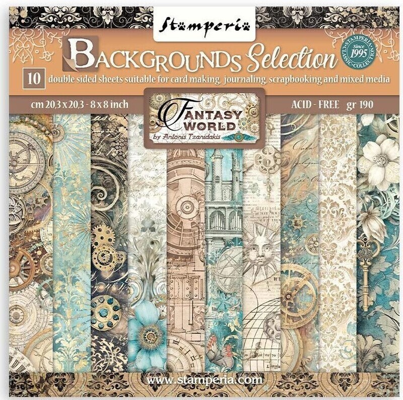 Stamperia - Sir Vagabond in Fantasy World - 8"x8" Background Paper Pad