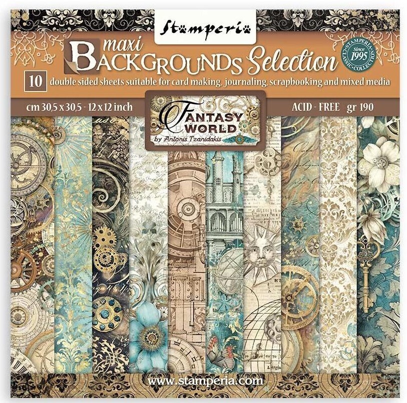 Stamperia - Sir Vagabond in Fantasy World - 12x12&quot; Background Paper Pad