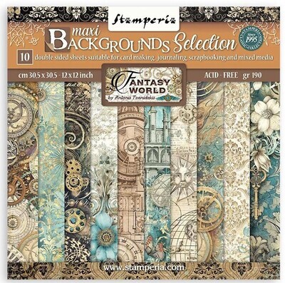 Stamperia - Sir Vagabond in Fantasy World - 12x12&quot; Background Paper Pad