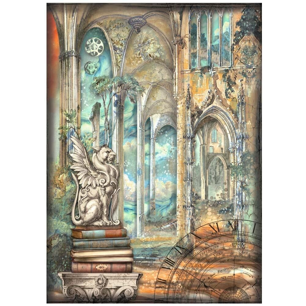 Stamperia - A4 Rice Paper - Sir Vagabond in Fantasy World - Dragon