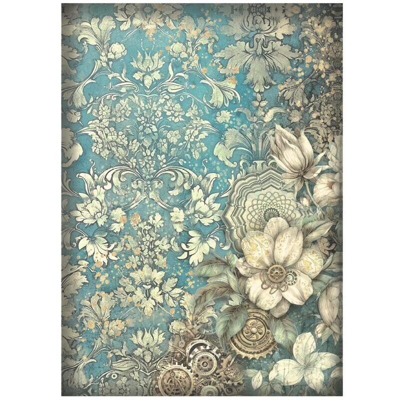 Stamperia - A4 Rice Paper - Sir Vagabond in Fantasy World - White flower