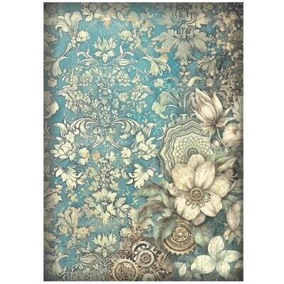 Stamperia - A4 Rice Paper - Sir Vagabond in Fantasy World - White flower