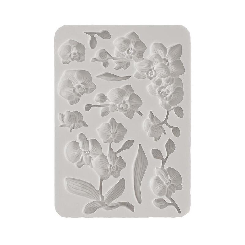 Stamperia - Orchids and Cats - A5 Silicone Mould - Orchids