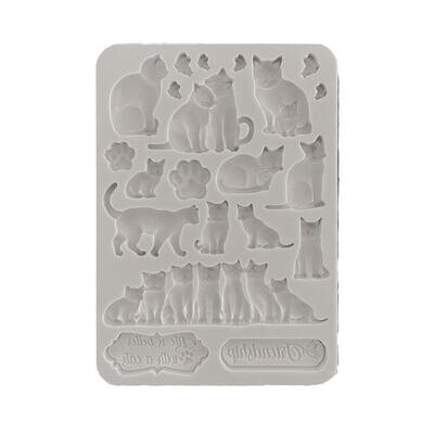Stamperia - Orchids and Cats - A5 Silicone Mould - Cats