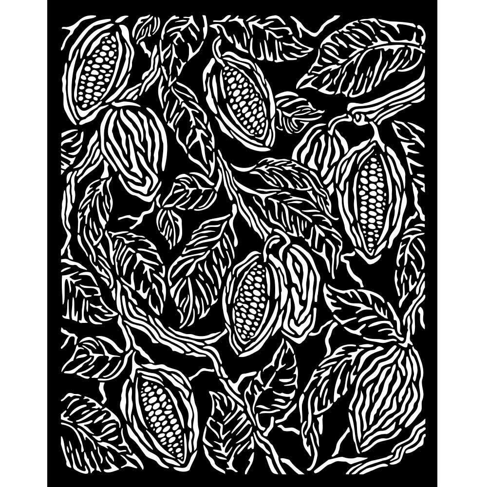 Stamperia - Coffee and Chocolate - Thick Stencil -  Coffee Texture