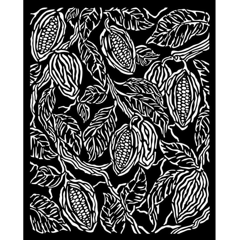 Stamperia - Coffee and Chocolate - Thick Stencil -  Coffee Texture