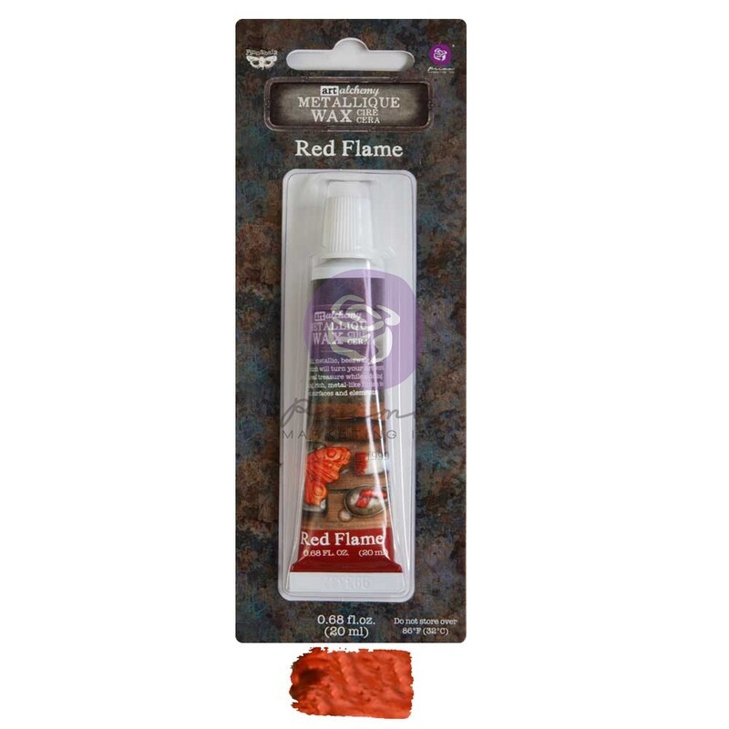 Prima Marketing - Art Alchemy - Metallique Wax - Red Flame
