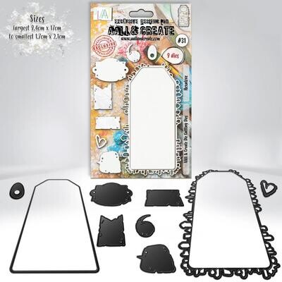 AALL &amp; Create - Metal Die set - Hexalove #31