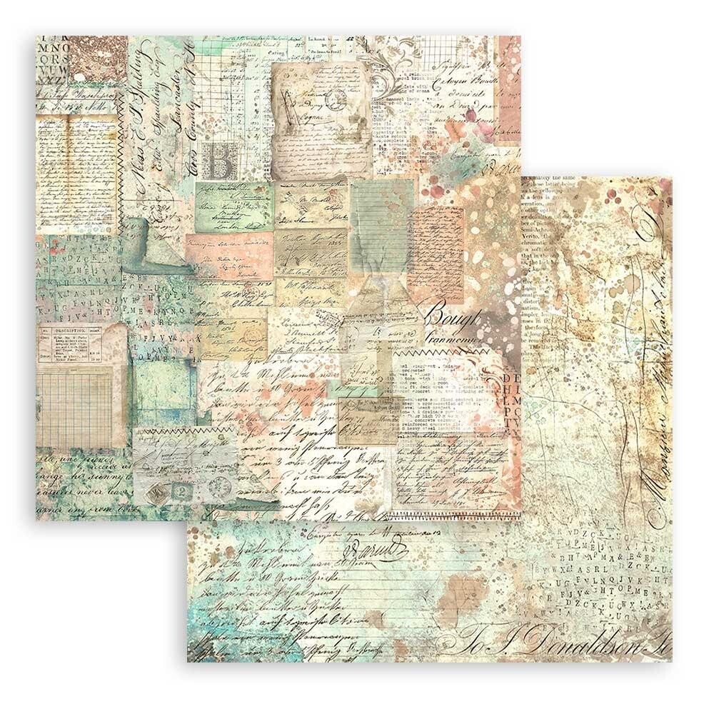 Stamperia - Brocante Antiques - 12&quot;x12&quot; Double-sided Paper - Patchwork Cards