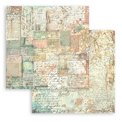 Stamperia - Brocante Antiques - 12&quot;x12&quot; Double-sided Paper - Patchwork Cards