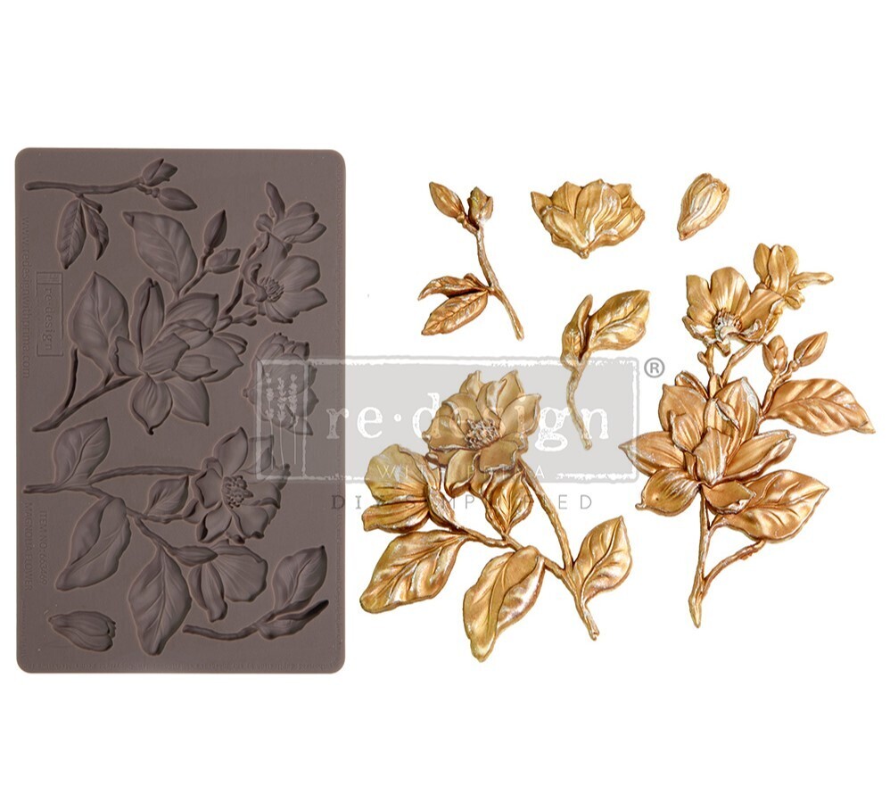 Prima Marketing - Re-Design - Decor Mould - Magnolia Blooms