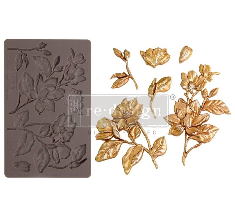 Prima Marketing - Re-Design - Decor Mould - Magnolia Blooms