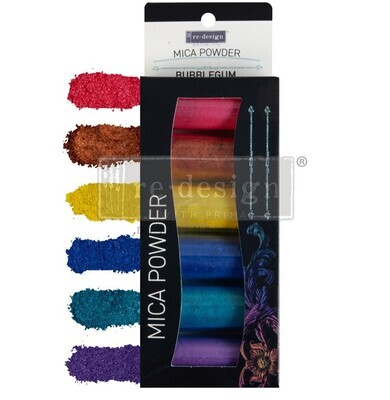 Prima Marketing - Decor Mica Powder Set - Bubblegum - 6 colours