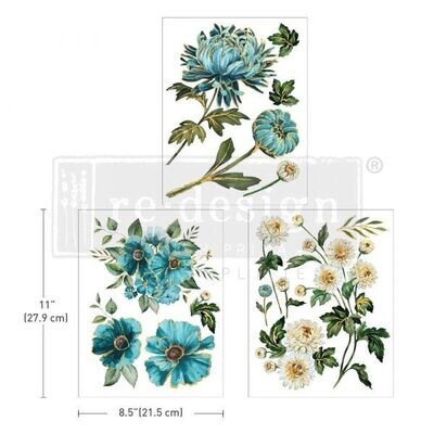 Prima Marketing - Middy Decor Transfers - Gilded Floral