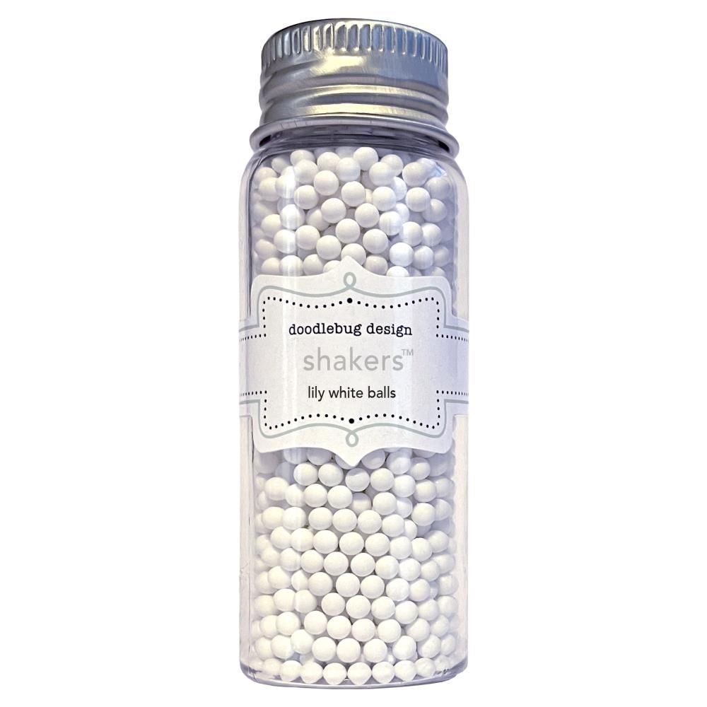 Doodlebug Design - Shakers - Lily White Balls