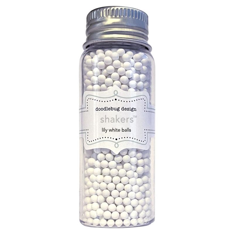 Doodlebug Design - Shakers - Lily White Balls