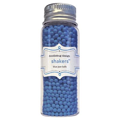 Doodlebug Design - Shakers - Blue Jeans Balls