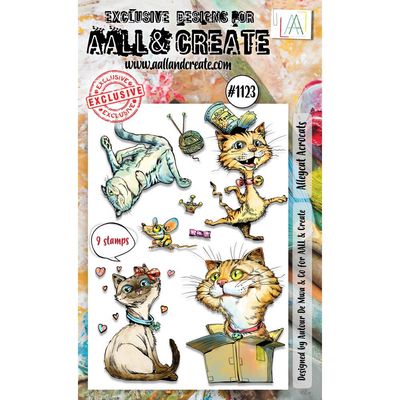 AALL &amp; Create - Clear Stamp Set - Alleycat Acrocats - #1123