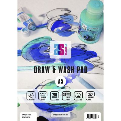Art Spectrum - A5 Draw and Wash Pad - 210gsm – Rough (textured)