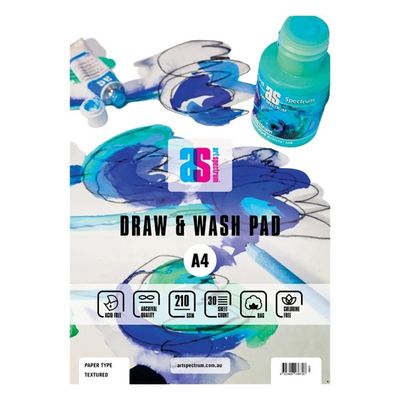 Art Spectrum - A4 Draw and Wash Pad - 210gsm – Rough (textured)