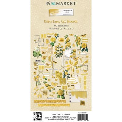 49 and Market - Ochre - Colour Swatch - Laser Cut Outs - Elements