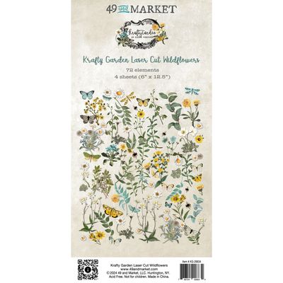 49 and Market - Krafty Garden - Laser Cut Outs - Wildflowers
